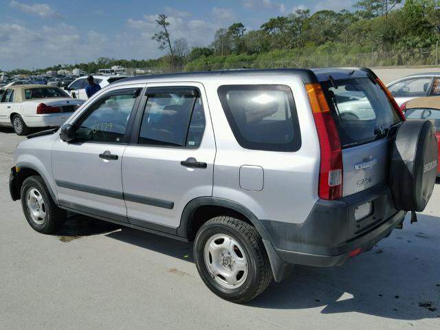 JHLRD78414C048593 - 2004 HONDA CR-V LX SILVER photo 3