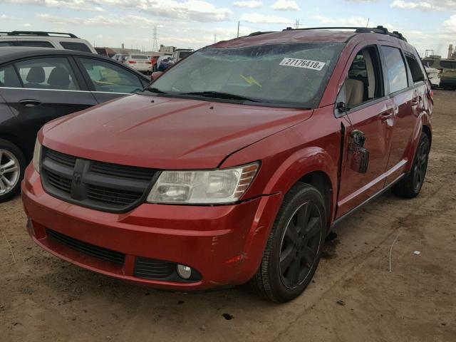 3D4PG5FV3AT182214 - 2010 DODGE JOURNEY SX RED photo 2