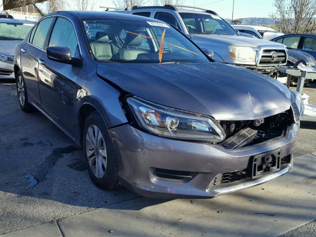 1HGCR2F39FA160897 - 2015 HONDA ACCORD LX GRAY photo 1