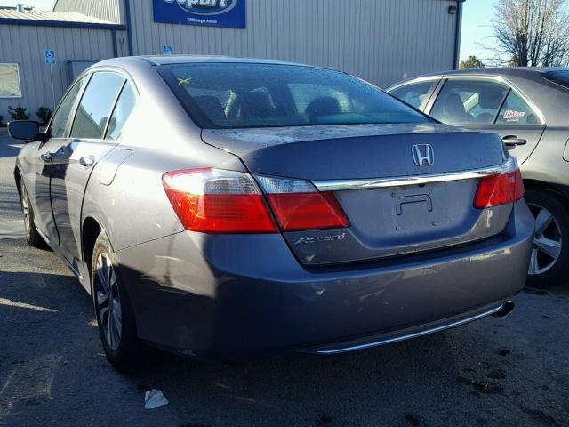 1HGCR2F39FA160897 - 2015 HONDA ACCORD LX GRAY photo 3