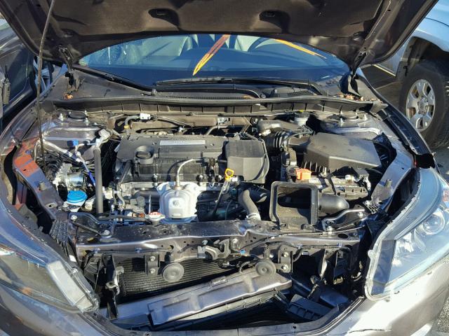 1HGCR2F39FA160897 - 2015 HONDA ACCORD LX GRAY photo 7