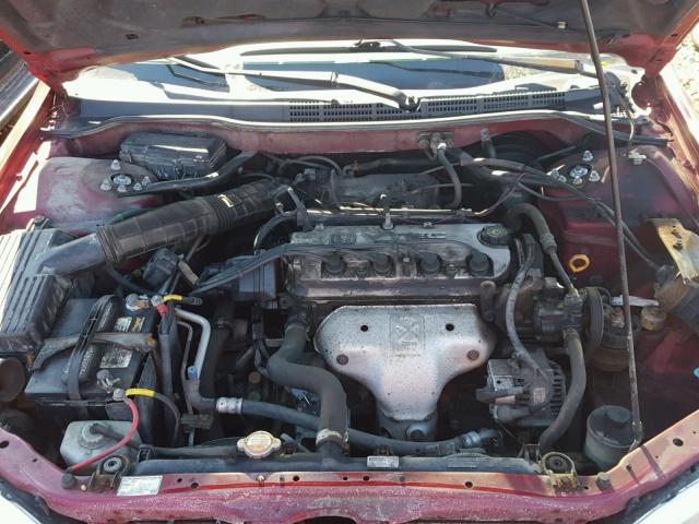 1HGCG56702A103265 - 2002 HONDA ACCORD SE RED photo 7