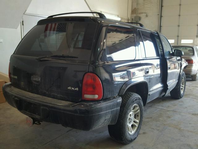 1B4HS28N51F643111 - 2001 DODGE DURANGO BLACK photo 4