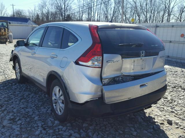 2HKRM4H59DH658296 - 2013 HONDA CR-V EX SILVER photo 3