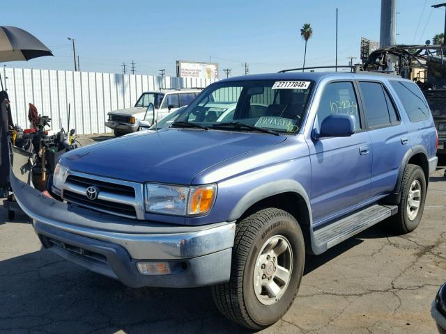 JT3HN86R2Y0318825 - 2000 TOYOTA 4RUNNER SR BLUE photo 2