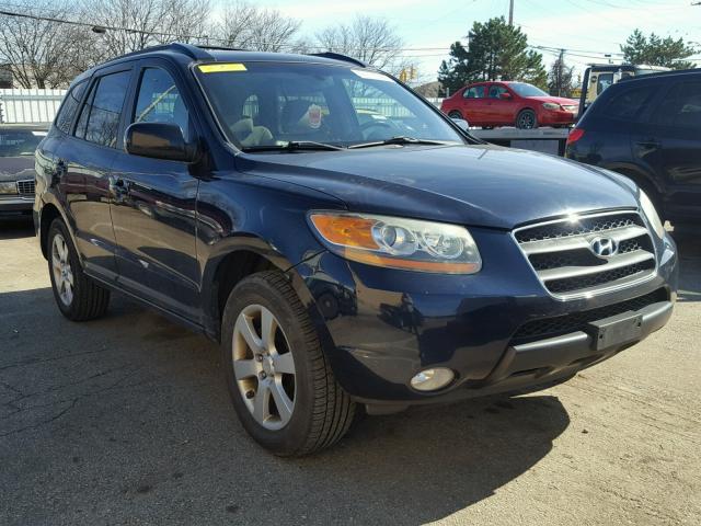 5NMSH13E17H064704 - 2007 HYUNDAI SANTA FE S BLUE photo 1