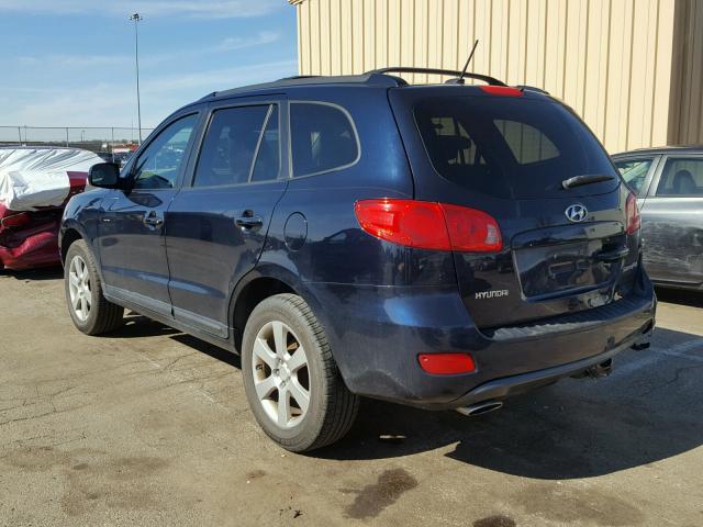 5NMSH13E17H064704 - 2007 HYUNDAI SANTA FE S BLUE photo 3