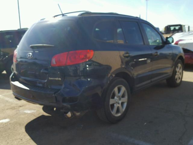 5NMSH13E17H064704 - 2007 HYUNDAI SANTA FE S BLUE photo 4