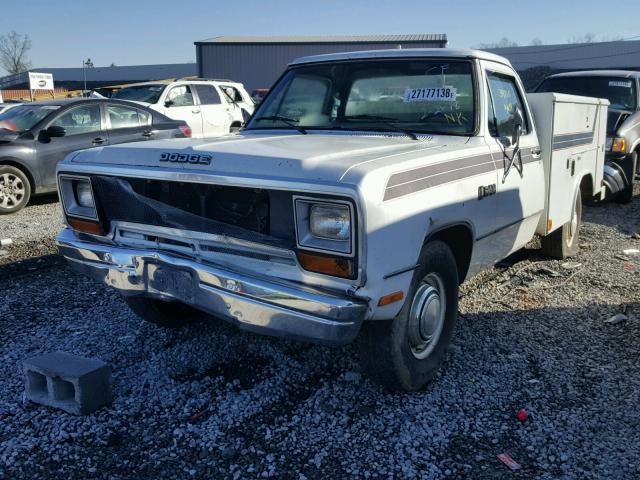 1B7KD34W1GS067928 - 1986 DODGE D-SERIES D WHITE photo 2