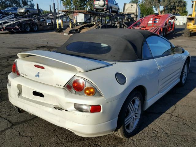 4A3AE55H74E065287 - 2004 MITSUBISHI ECLIPSE SP WHITE photo 4