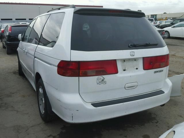 2HKRL1864YH537160 - 2000 HONDA ODYSSEY EX WHITE photo 3