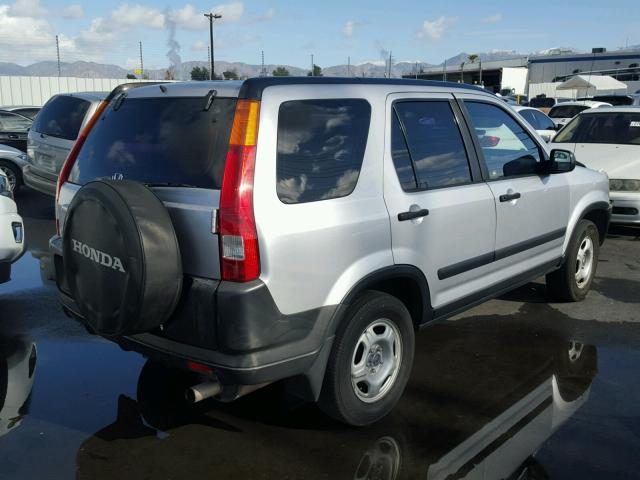 JHLRD68492C026395 - 2002 HONDA CR-V LX SILVER photo 4