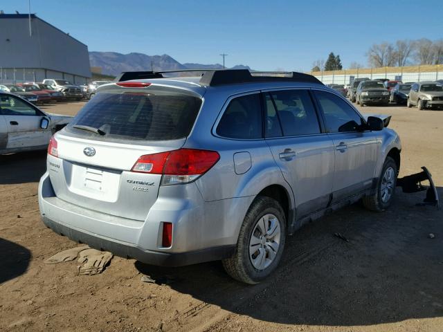 4S4BRBAC2C3226431 - 2012 SUBARU OUTBACK 2. SILVER photo 4