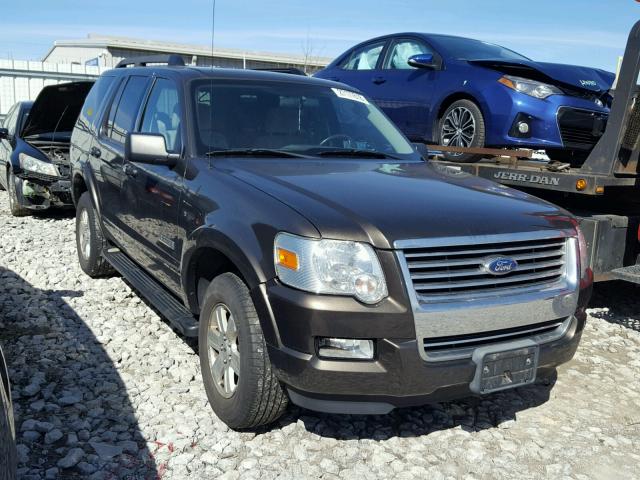 1FMEU63E08UA13559 - 2008 FORD EXPLORER X BROWN photo 1