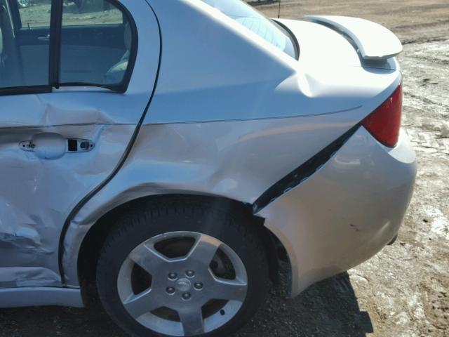 1G1AM55B867722843 - 2006 CHEVROLET COBALT SS SILVER photo 9