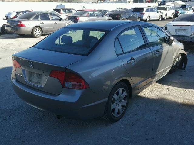 1HGFA16587L012116 - 2007 HONDA CIVIC LX GRAY photo 4