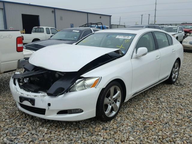 JTHBE96S380029784 - 2008 LEXUS GS 350 WHITE photo 2