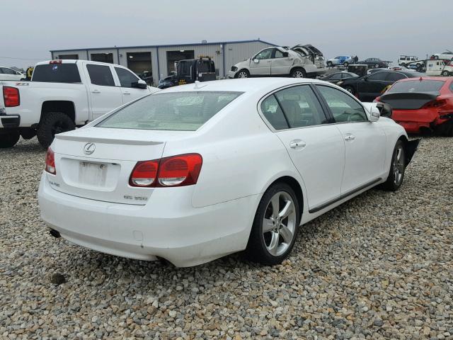 JTHBE96S380029784 - 2008 LEXUS GS 350 WHITE photo 4