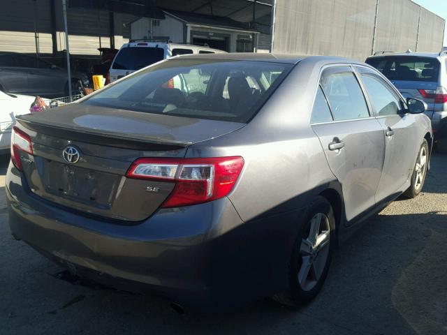 4T1BF1FK8DU648301 - 2013 TOYOTA CAMRY L GRAY photo 4