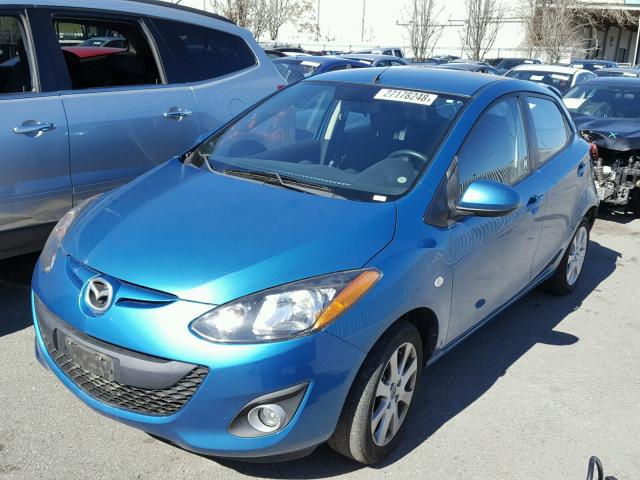 JM1DE1HZ0B0130682 - 2011 MAZDA MAZDA2 BLUE photo 2