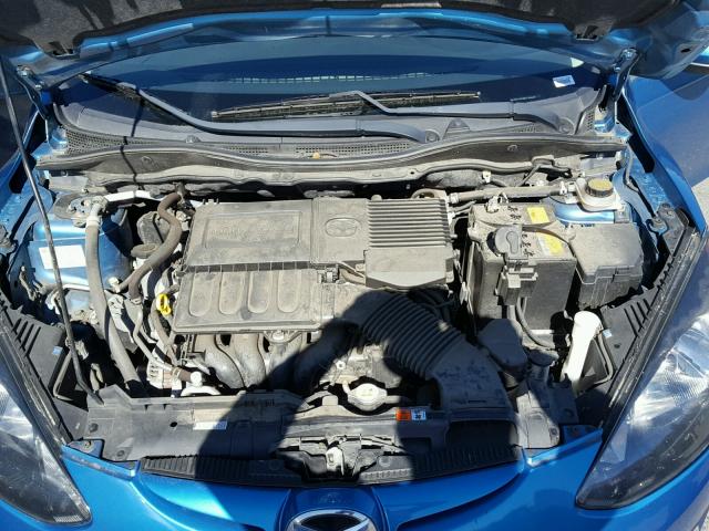 JM1DE1HZ0B0130682 - 2011 MAZDA MAZDA2 BLUE photo 7