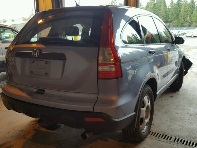 JHLRE48338C028418 - 2008 HONDA CR-V LX BLUE photo 4