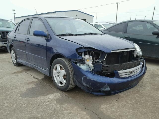 1NXBR32E53Z028233 - 2003 TOYOTA COROLLA CE BLUE photo 1