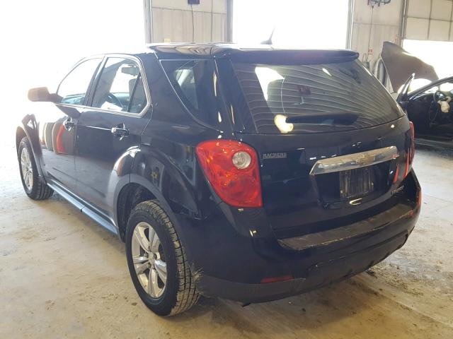 2CNALBEC2B6225732 - 2011 CHEVROLET EQUINOX LS BLACK photo 3