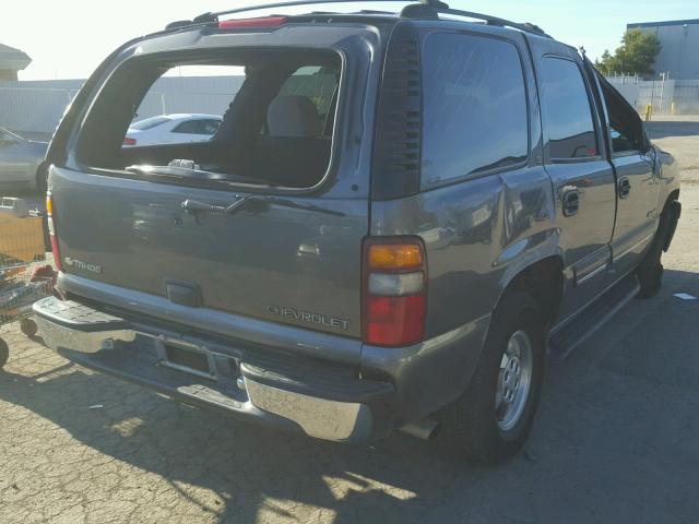 1GNEC13TX1R141493 - 2001 CHEVROLET TAHOE C150 GRAY photo 4