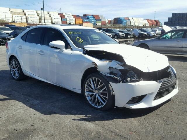 JTHBF1D2XF5055381 - 2015 LEXUS IS 250 WHITE photo 1