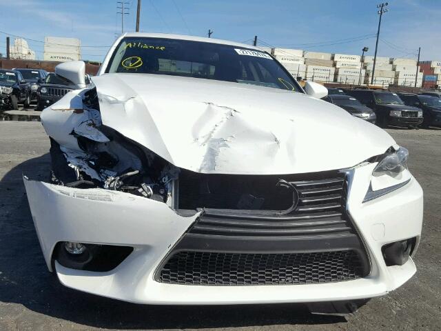 JTHBF1D2XF5055381 - 2015 LEXUS IS 250 WHITE photo 9