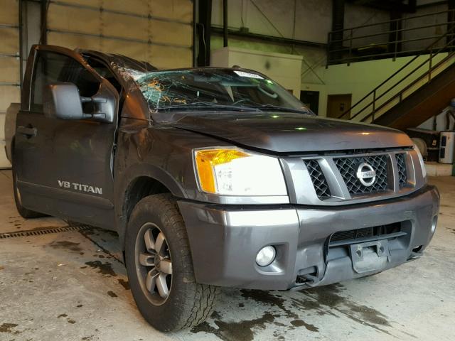 1N6AA0CCXBN308206 - 2011 NISSAN TITAN S GRAY photo 1