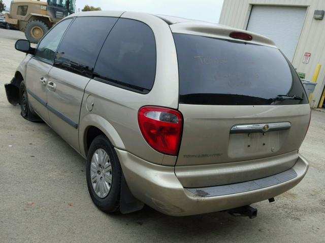 1A4GP45R16B642937 - 2006 CHRYSLER TOWN & COU GOLD photo 3