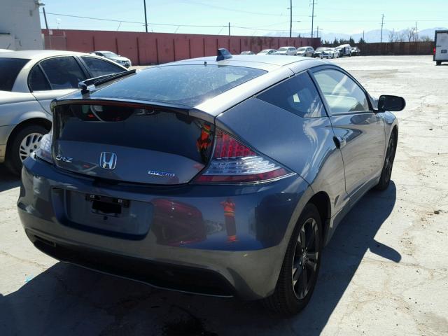 JHMZF1D6XFS000514 - 2015 HONDA CR-Z EX CHARCOAL photo 4