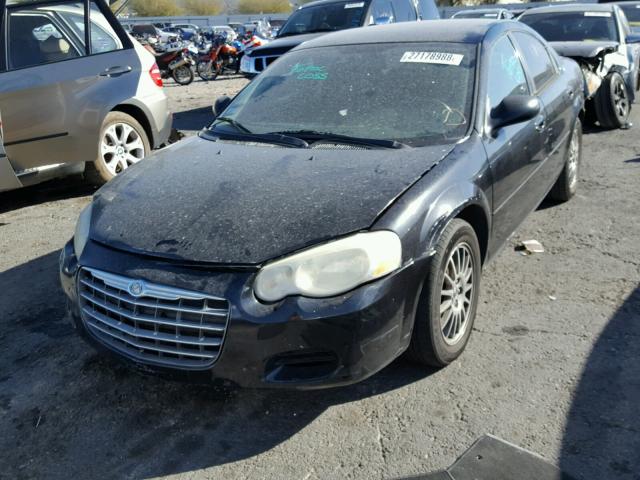 1C3EL46X06N172389 - 2006 CHRYSLER SEBRING BLACK photo 2