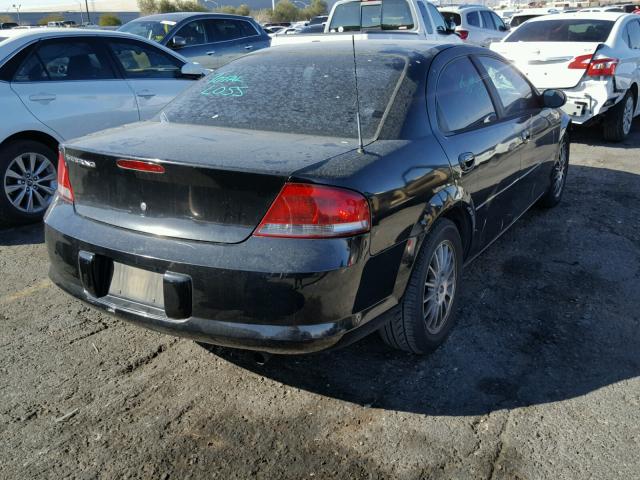 1C3EL46X06N172389 - 2006 CHRYSLER SEBRING BLACK photo 4