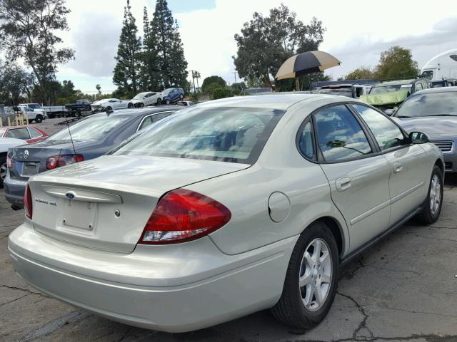 1FAFP56U66A158090 - 2006 FORD TAURUS SEL BEIGE photo 4