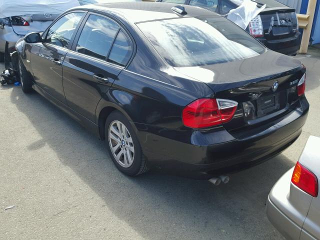 WBAVB13506K000393 - 2006 BMW 325 I BLACK photo 3