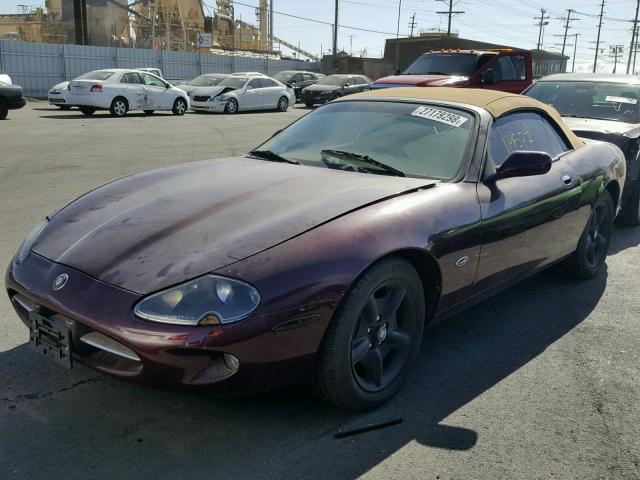 SAJGX2741VC003821 - 1997 JAGUAR XK8 PURPLE photo 2