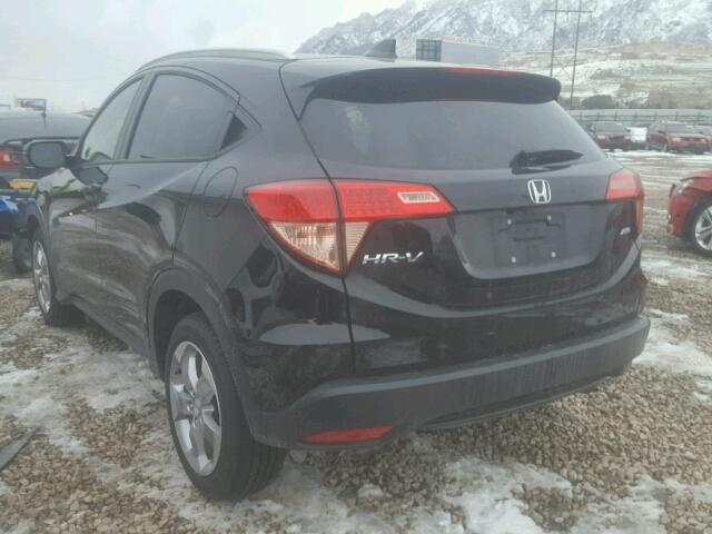 3CZRU6H71HM733046 - 2017 HONDA HR-V EXL BLACK photo 3