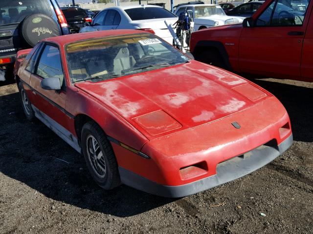 1G2PF3799GP203378 - 1986 PONTIAC FIERO SE RED photo 1