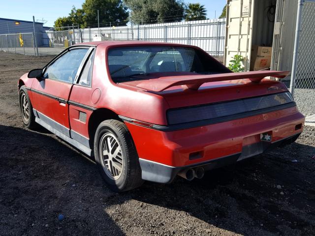 1G2PF3799GP203378 - 1986 PONTIAC FIERO SE RED photo 3