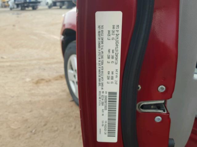 1B3HB28B67D288285 - 2007 DODGE CALIBER RED photo 10