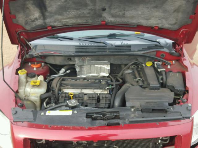 1B3HB28B67D288285 - 2007 DODGE CALIBER RED photo 7