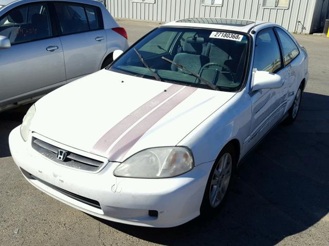 1HGEJ8248YL054580 - 2000 HONDA CIVIC EX WHITE photo 2