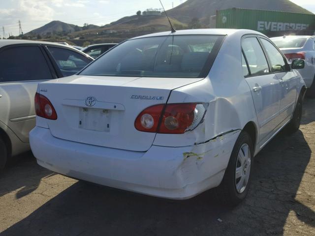 1NXBR32E15Z508479 - 2005 TOYOTA COROLLA CE WHITE photo 4