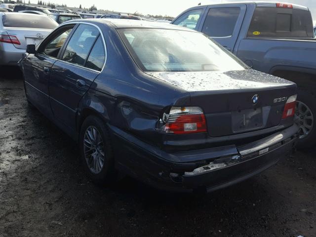 WBADT63412CH92879 - 2002 BMW 530 I AUTO BLUE photo 3