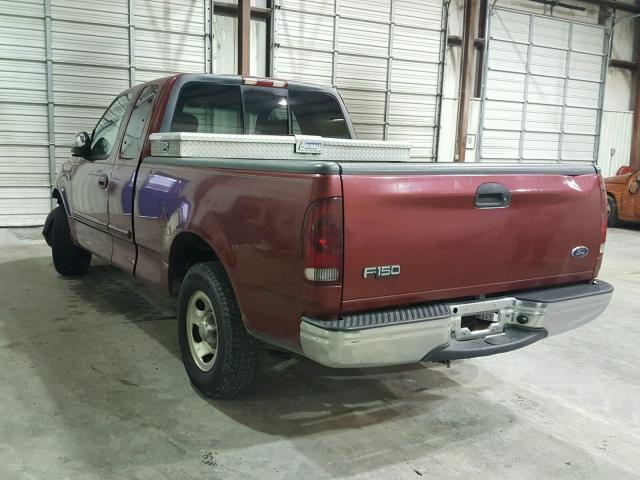 1FTRX17222NA11460 - 2002 FORD F150 RED photo 3