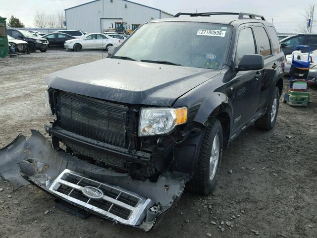 1FMCU03178KD04508 - 2008 FORD ESCAPE XLT BLACK photo 2