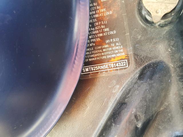 SMT925RN5ET614322 - 2014 TRIUMPH MOTORCYCLE SCRAMBLER BLUE photo 10